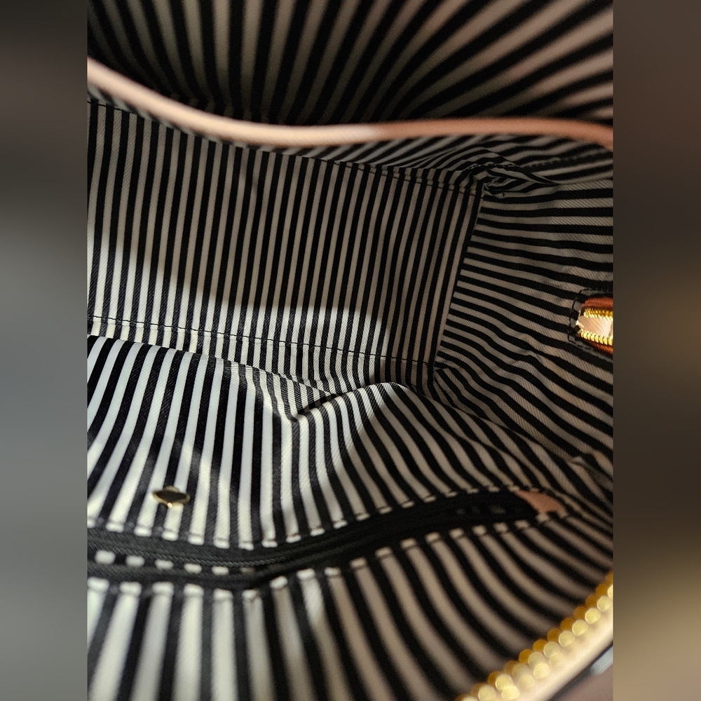 NWOT Kate Spade Blush Pink Crosshatch Leather Satchel Handbag w/ Crossbody Strap - Picture 15 of 16